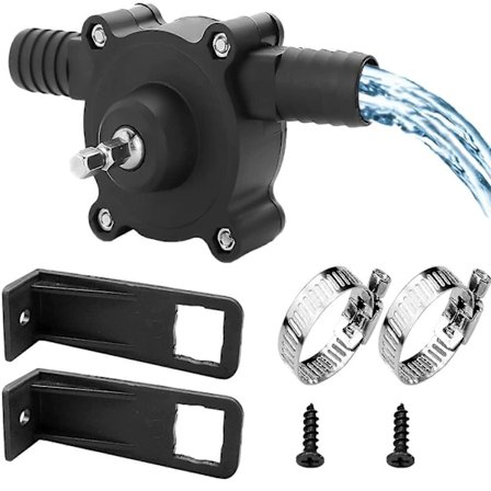 Selvprimende overføringspumper, elektrisk borepumpe, bærbar elektrisk borepumpe, for akvariumpumping, vanning av grønnsakshager 1-stykke 