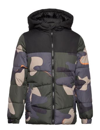 Jjchili Puffer Hood Jnr Toppatakki Monivärinen/Kuvioitu Jack & J S