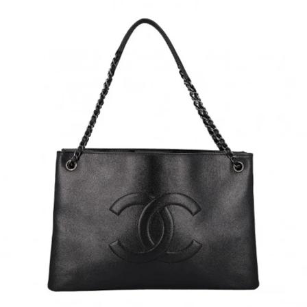 Chanel Vintage, Pre-owned Leather chanel-bags Zwart, Dames, Maat:ONE Size,leer