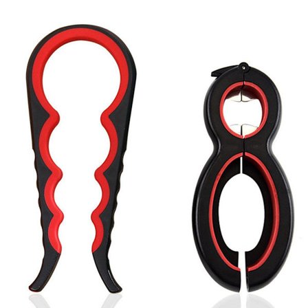 Glassåpner flaskeåpner, ergonomisk multifunksjonell åpner form1