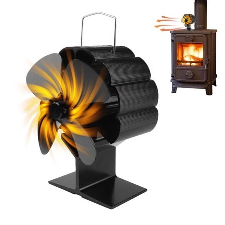 kaminventilator med 4 blade 11 cm