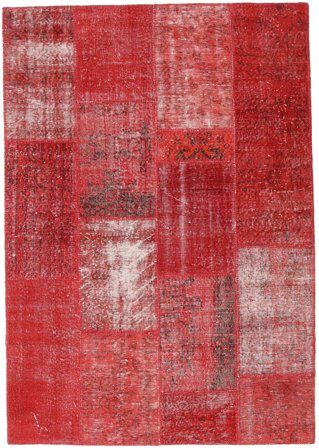 Tapis Patchwork 161X231 Rouge/Rose (Laine, Turquie)