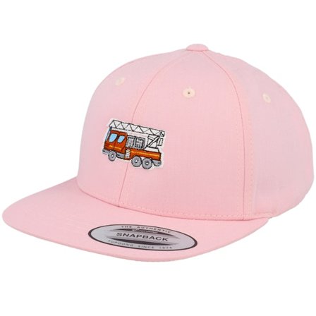Kiddo Cap - Roze snapback Cap - Kids Fire Truck Pink Snapback @ Hatstore