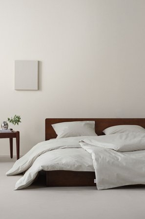 Jotex - Percale Sengesett Enkeltseng - Økologisk Lys beige - ZACK - Kjøp Enkeltseng hos Jotex