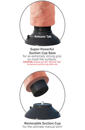 Kjøp King Cock Vibrating Cock With Balls 18 cm - Vibrerende dildo | God pris