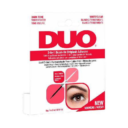 Ardell DUO 2-in-1 Brush On Franslim Dark/Clear Lösögonfransar & färgning Dam Svart 5 G