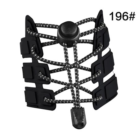 1 par snørebånd uden snørebånd til børn og voksne med stærk lås og hurtig snøring