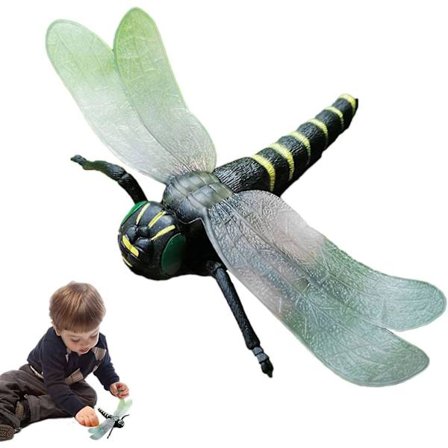 Insektsimulering Leksaksfigurer för pojkar och flickor - Dekorativa Leksaks Insekter Spindel Nyckelpiga Sländor för Klassrumsfestgåvor