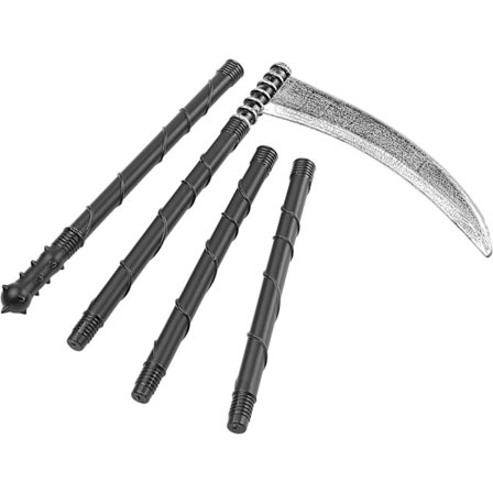 Ljø for Reaper-kostyme, svart, 6 deler, 138 cm/54 tommer