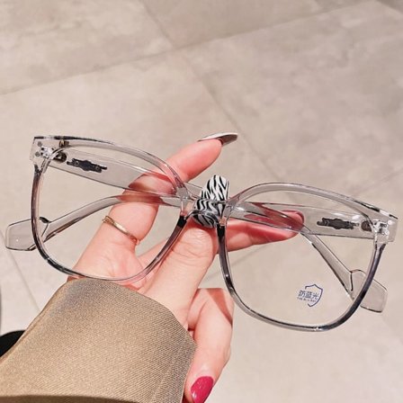 Anti-Blue Light Glasögon Överdimensionerade glasögon GRÅ Grey