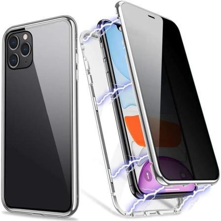 iPhone 14 Plus - 360 graders full beskyttelse med front og baksi Silver