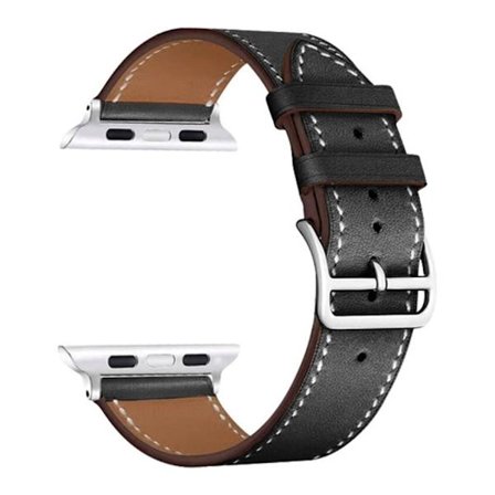 IMAK Apple Watch (45 mm) läderarmband i PG1-serien - Svart