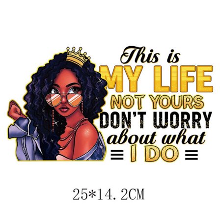 1 stk T-skjorte-klistremerke påstrykningslapper 1 1