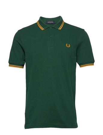 Twin Tipped Fp Shirt Polos Short-sleeved Grøn Fred Perry