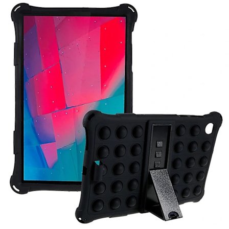 Tablettisuoja Lenovo Tab M10 HD Gen 2 TB-X306X -laitteelle Pop-It Fidget -lelulla, iskunkestävä kuori PC-jalustalla, musta