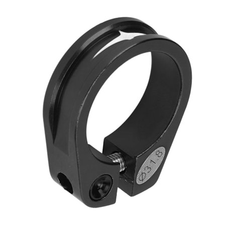 Cykel Sadelstolpe Klämma 31.8mm Ihålig Design Snabbkoppling Aluminiumlegering Lättvikt Cykel Sadelstolpe Klämma Svart