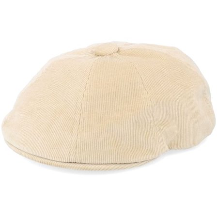 Kangol - Beige flatcap Keps - Cord Hawker Beige Flat Cap @ Hatstore
