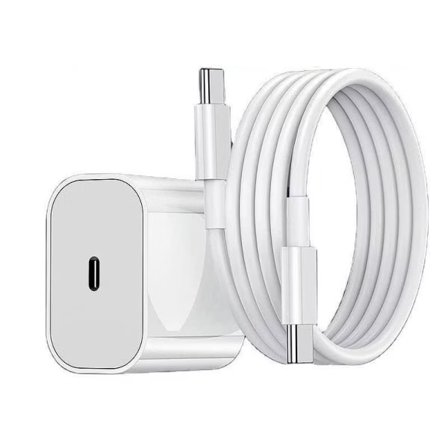 Hurtiglader for iPhone 17 / iPhone 16 / iPhone 15 med USB-C til USB-C-kabel