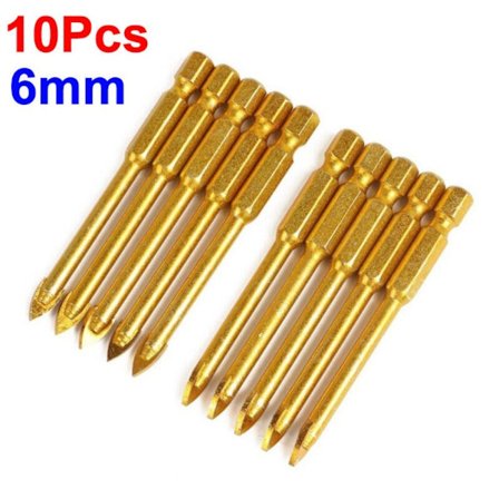 10 ST Tungsten Carbide borrskär glas borr bits triangel