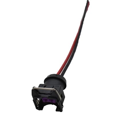 EV1 Bränsleinsprutarkontakter för Bosch 440cc 650cc 850cc 1000cc Bränsleinsprutare med Stift och Kabel