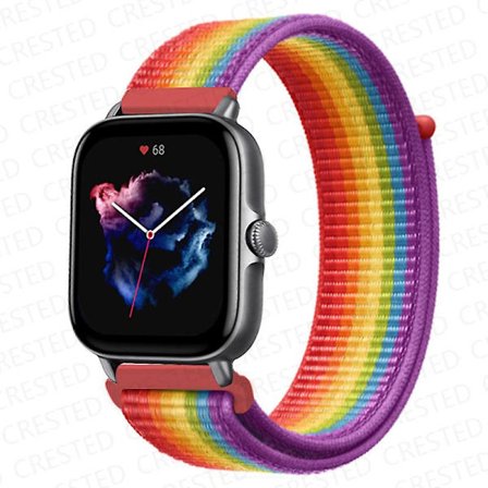 20 mm 22 mm watch för Amazfit Gts/2/2e/4/3/mini Gtr 4/2/3/ pro 47 mm Stratos 3 nylon Pulseira Correa Amazfit bipsband