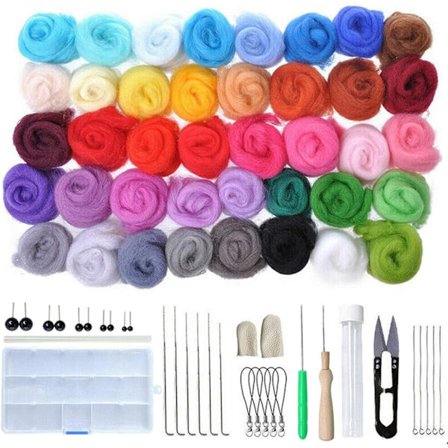 Ullfilting, nålefilting, ullfilting kardet ullsett nål