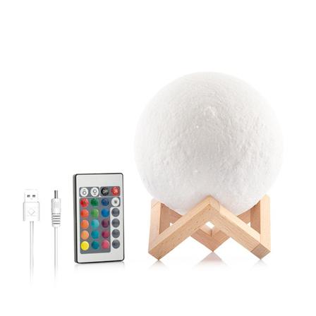 Moonlamp 3d Led Multicolor - Månlampa