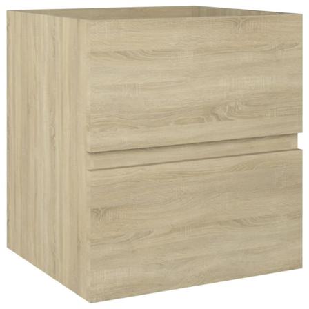 Vidaxl Tvättställsskåp Sonoma-ek 41x38,5x45 Cm Spånskiva Brun
