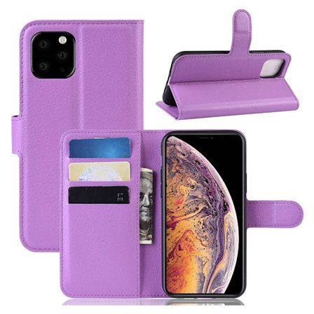 Alpha läder iPhone 11 Pro Max fodral - Lila