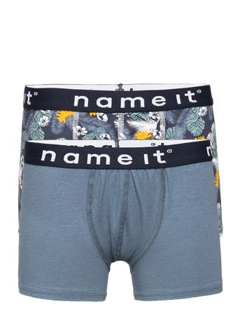 Nkmboxer 3P China Blue Leaves Aop Noos Blue Name It