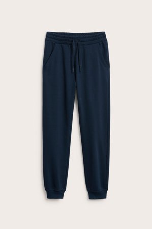 Kappahl | Spodnie dresowe z puszystą stroną wewnętrzną Ciemnoniebieski 152 | Ciemnoniebieski
