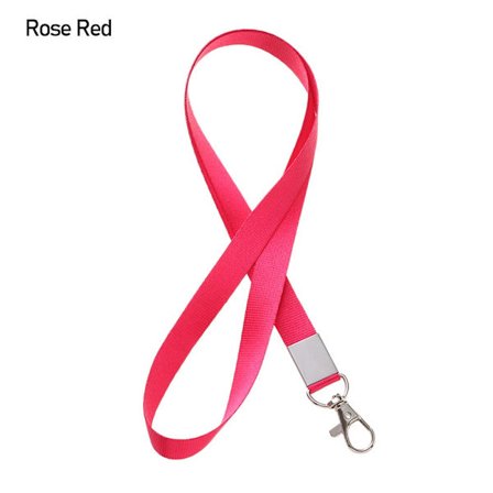 1. Halskjede Lanyard ID-kortholder ROSE RED - spot salg