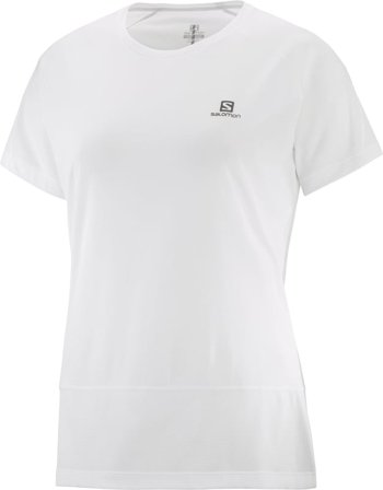 Salomon Women's Cross Run SS T-Shirt Women Short sleeved fitness sweater White M