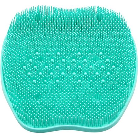 Æbleformet skridsikker fodbørste til badeværelset (grøn),