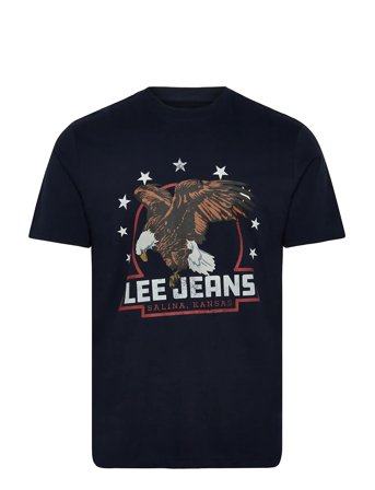 Essential Graphic Tee Navy Lee Jeans