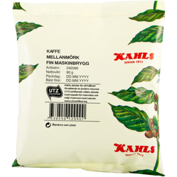 KAFFE KAHLS MELLOMMØRK 90G