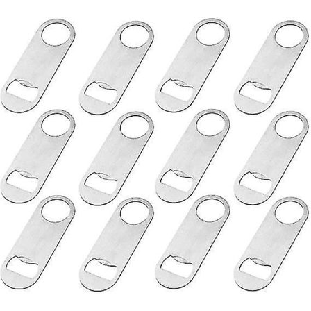 12 stk. Heavy Duty Bar Blade Flaskeåbnere Rustfrit