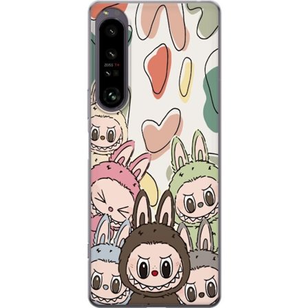 Kompatibelt Mobilskal till Sony Xperia 1 IV Monsterfigur Samlarfigur Vinylleksak