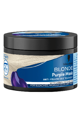 Schwarzkopf Blonde Purple Mask Inpackning & behandling Unisex Guld 150ML
