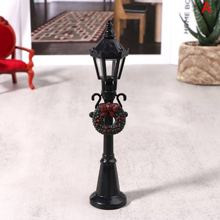 1:12 Dollhouse Miniature Christmas Street Lamp Mini Street Light