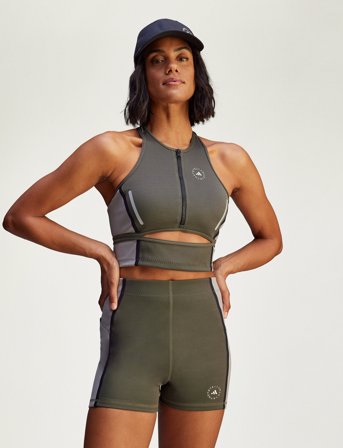 adidas by Stella McCartney Asmc Hn Crop - Khaki green - M