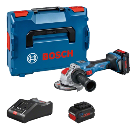 Bosch GWX 18V-15 SC Vinkelsliper med batteri og lader, Maskiner
