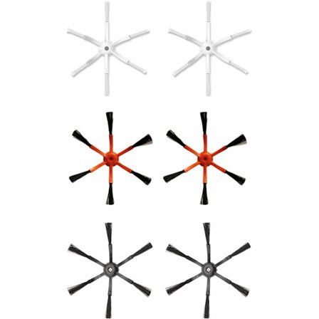 Hjørne Sidebørster Kompatible med S50 1S til Fejerobot, Rengøringsværktøj, Støvsuger Erstatningsbørstehoveder, Ro