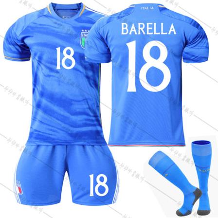 23 Europacup Italien hemmafotbollströja nr 18 Barella set #M