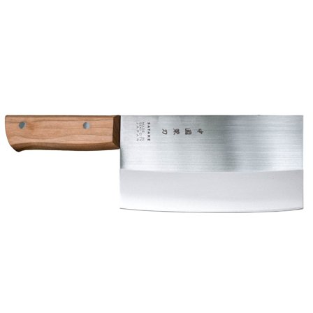 Satake Chopper kokkekniv med trehåndtak' - 'Sølv