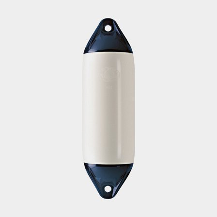 Fender Polyform F4, 104 cm, Ø22 cm, wit met blauwe top