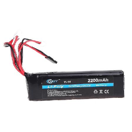 BQY Sender LiPo Batteri 11.1V 2200mAh 3 Pin Til JR Futaba Walkera WFLY FS Sender Batteri