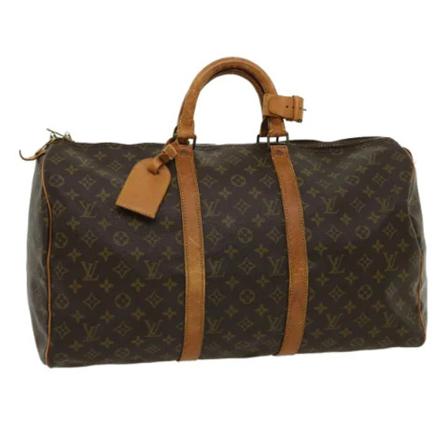 Louis Vuitton Vintage, Pre-owned Canvastravel-bags Bruin, unisex, Maat:ONE Size,leather