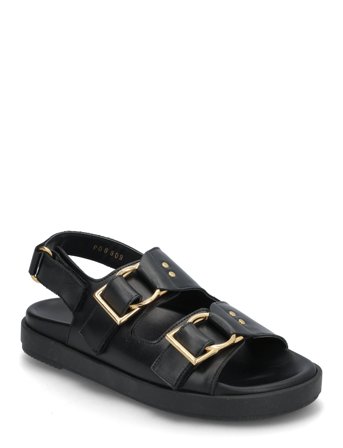 Maui Leather Sandals Black ALOHAS