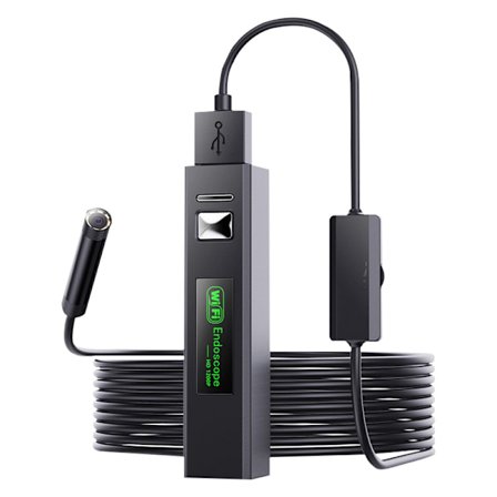 Wi-Fi inspektionskamera endoskop, høj opløsning, LED, IP68 vandtæt 10 m